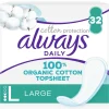 Sale Always Dailies Bio Cotton Large