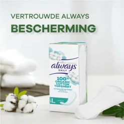 Sale Always Dailies Bio Cotton Large