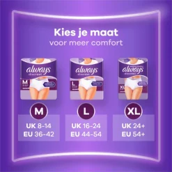 New Always Discreet Broekjes maat L