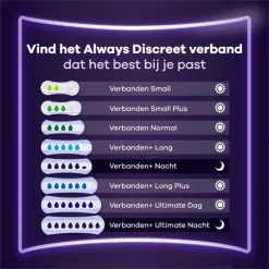 Clearance Always Discreet Incontinentieverband Nacht BigPack