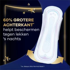 New Always Maandverband Ultra Secure Night Wings