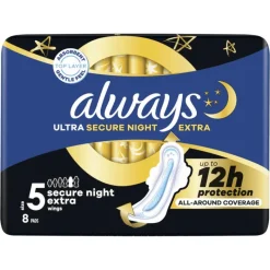 New Always Maandverband Ultra Secure Night Extra Wings