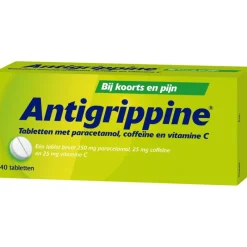 Outlet Antigrippine Tabletten met Paracetamol, Coffeïne, Vitamine C 40 stuks