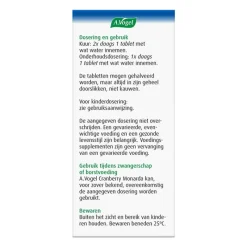 A.Vogel Cranberry Monarda Goed Voor De Blaasfunctie1* Tabletten 30 stuks
