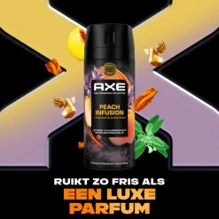New AXE Fine Fragrance Peach Infusion Deodorant Bodyspray 150 ML