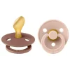 New Bibs Anatomische Fopspeen Two Pack Natuurlijk Rubber Woodchuck/Blush Maat 2