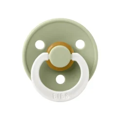 Hot Bibs Anatomische Glow in the dark Fopspeen Two Pack Natuurlijk Rubber Sage/Cloud Maat 2