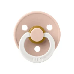 Outlet Bibs Glow in the dark Fopspeen Two Pack Natuurlijk Rubber Blush/Vanilla Maat 3