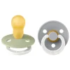 New Bibs Glow in the dark Fopspeen Two Pack Natuurlijk Rubber Sage/Cloud Maat 3