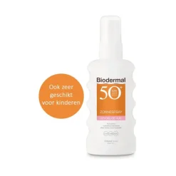 Sale Biodermal Gevoelige Huid Zonnebrand Spray SPF50+ 175 ML