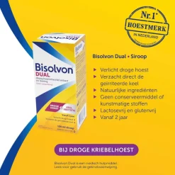 Discount Bisolvon Dual Siroop, Bij Droge Hoest En Keelirritatie 100 ML