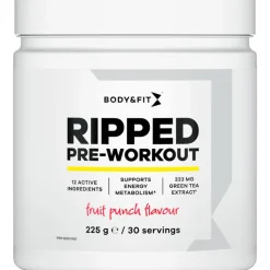 Best Body&Fit ripped pre-workout fruit punch 225gr