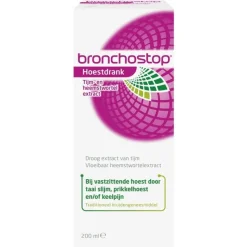 Hot Bronchostop Hoestdrank bij Vastzittende Hoest en Keelpijn 200 ML