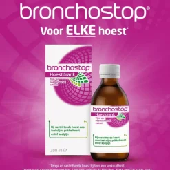 Hot Bronchostop Hoestdrank bij Vastzittende Hoest en Keelpijn 200 ML