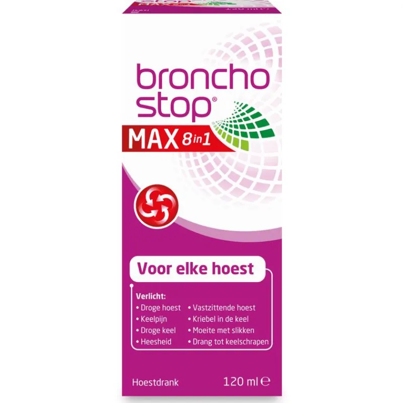 Hot Bronchostop Max 8in1 Hoestdrank 120ML