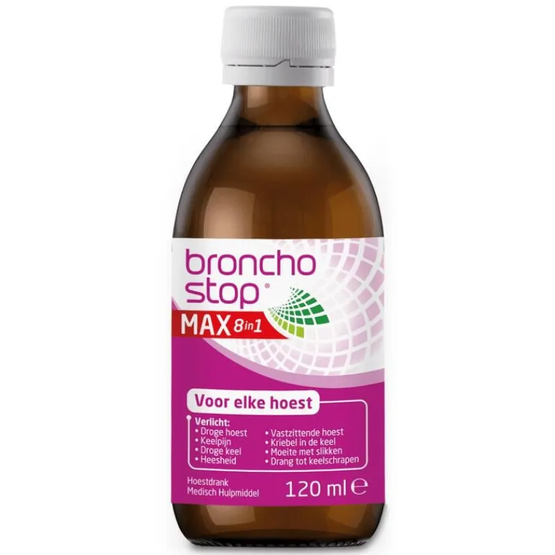 Hot Bronchostop Max 8in1 Hoestdrank 120ML
