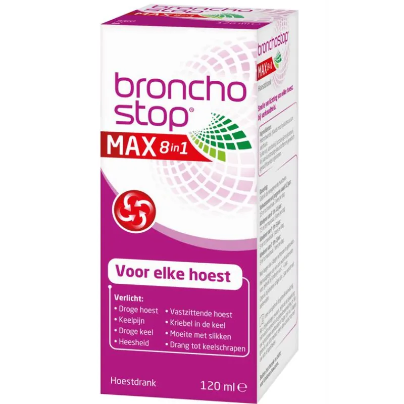 Hot Bronchostop Max 8in1 Hoestdrank 120ML