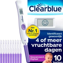 Hot Clearblue Geavanceerde Digitale Ovulatietestset 10 Stuks