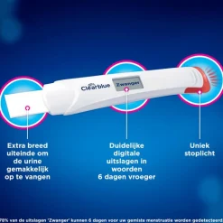 Discount Clearblue Zwangerschapstest Digitaal Ultravroeg 1 Stuk