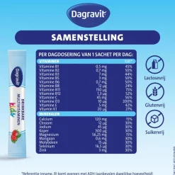 Dagravit Complete Start Kids Multivitamine Aardbei 30 stuks