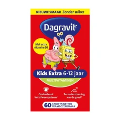 Outlet Dagravit Kids Multivitaminen Xtra 6-12 jaar 60 stuks