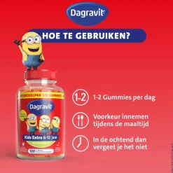 Sale Dagravit Kids-Xtra 6-12 jaar Vitaminions 120 gummies