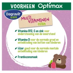 Discount Dagravit Natural Kids Multi Framboos Hooggedoseerd 60 Dragees