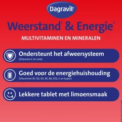 Online Dagravit Totaal 30 Weerstand & Energie 50 kauwtabletten
