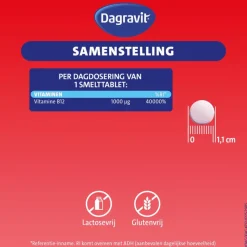 New Dagravit Vitamine B12 1000μg 100 smelttabletten