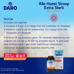 Sale Daro Alle Hoest Siroop Extra Sterk Met Vitamine C 150 ML