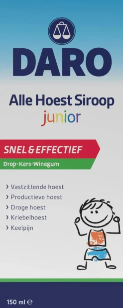 Outlet Daro Alle Hoest Siroop Junior 150 ML