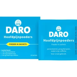 Outlet Daro Hoofdpijnpoeders 20 Sachets