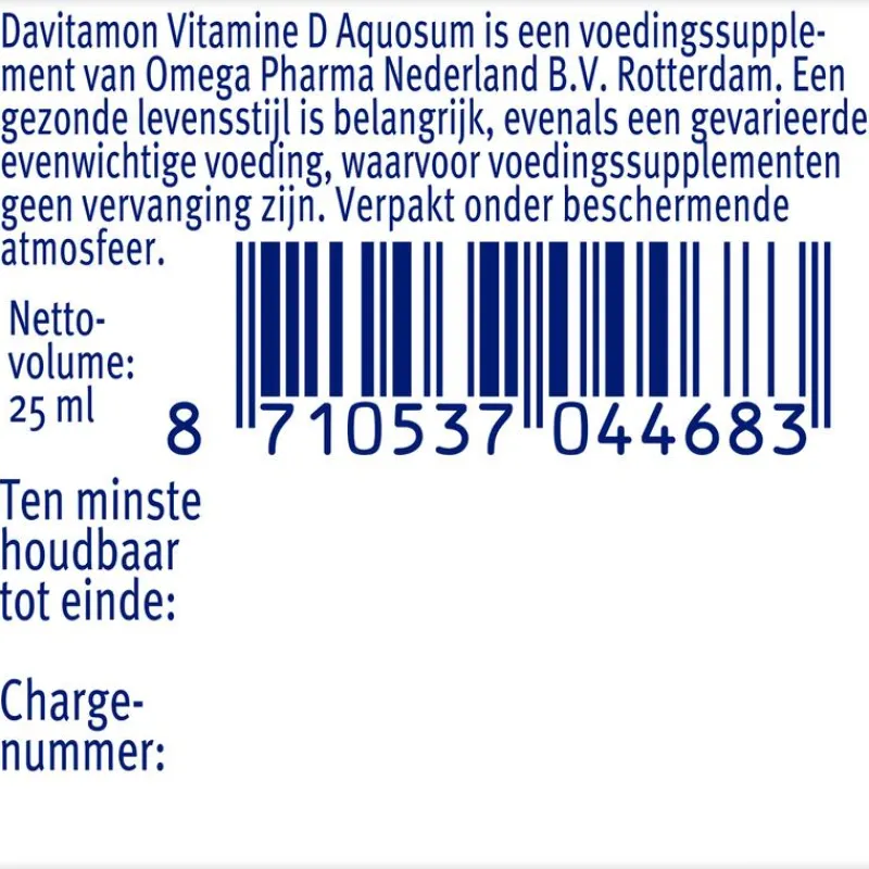 Sale Davitamon Aquosum Vitamine D Druppels