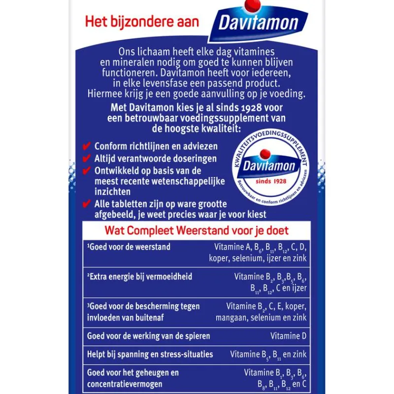 Clearance Davitamon Compleet Weerstand Met Vitamine C & D 100 Stuks