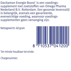 Best Davitamon Energie Boost Forte Kauwvitamines Bosvruchtensmaak