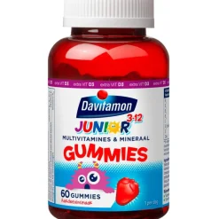 New Davitamon Junior 3-12 Gummies Aardbeiensmaak