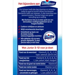 Clearance Davitamon Junior 3+ Multivitamine Kinderen Frambozensmaak 120 Kauwvitamines