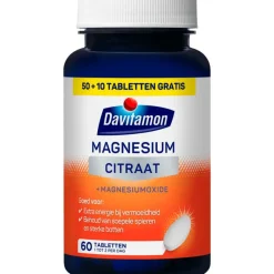 New Davitamon Magnesium Citraat Tabletten 50+10 stuks