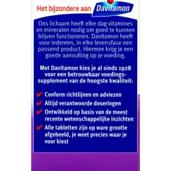 Hot Davitamon Vitamine D 50+ Tabletjes Citroensmaak