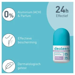 Hot Deoleen Regular 0% Aluminium Deodorant Roller 50 ML
