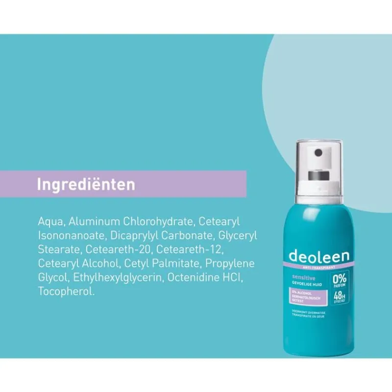 Discount Deoleen Sensitive Anti-Transpirant Deodorant Pompspray 75 ML