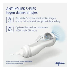 Outlet Difrax Anti-Colic S-Fles Trend