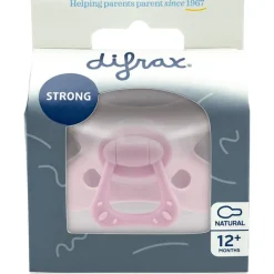Online Difrax Fopspeen Natural 12 Maanden Lichtroze BPA-vrij