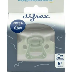 Clearance Difrax Fopspeen Natural 6 Maanden Groen BPA-vrij