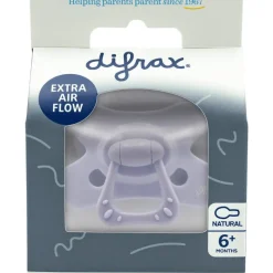 Best Difrax Fopspeen Natural 6 Maanden Paars BPA-vrij