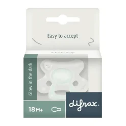 New Difrax Fopspeen Natural 18+ Maanden Glow in the Dark BPA-vrij
