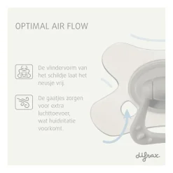 New Difrax Fopspeen Natural 6+ M Glow In The Dark