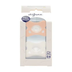 Best Difrax Fopspeen Natural Siliconen Blossom/Wit 0-6 Maanden