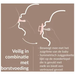 Difrax LOVI Prime Fopspeen 6-18 maanden Baby Blue/Blue