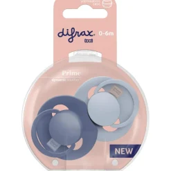 New Difrax LOVI Prime Fopspeen 0-6 Maanden Transparant BPA-vrij